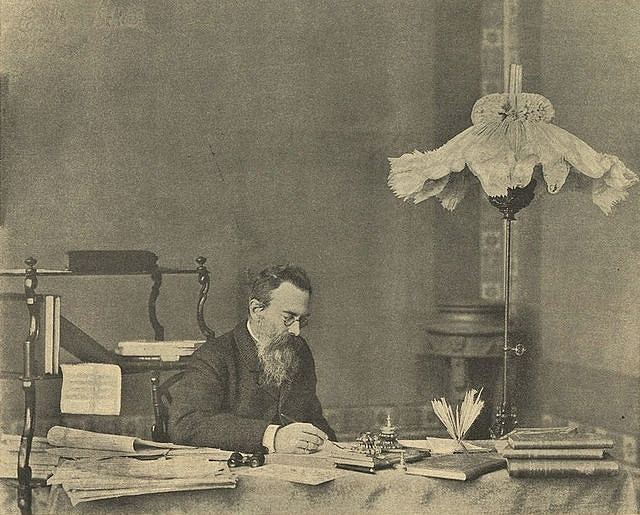 Rimsky-Korsakov in his cabinet.JPG